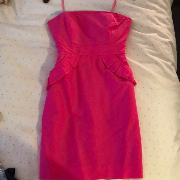 Jcrew cocktail dress hot pink - Picture 3 of 6